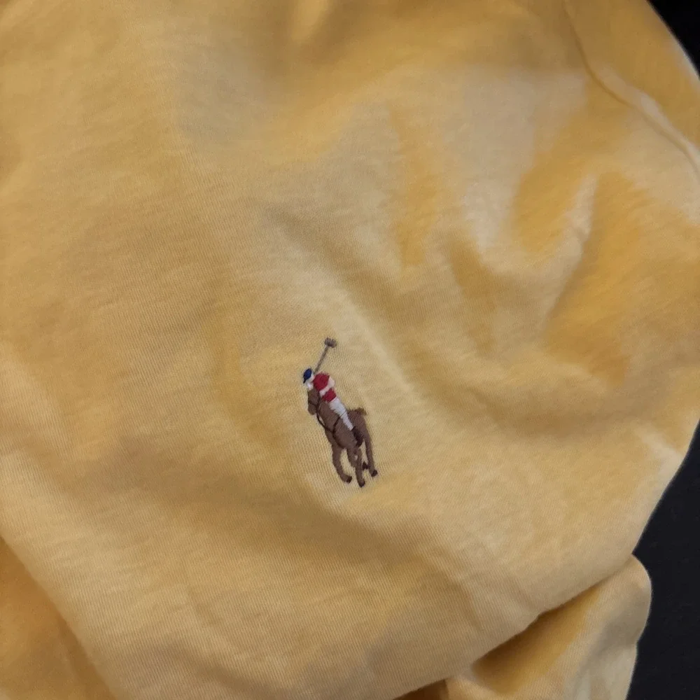 POLO Ralph Lauren Men's TALL 3XLT Yellow Brown Pony 100% Cotton Shirt NEW $110